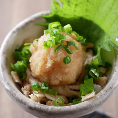 知覧どりの鶏皮おろしポン酢