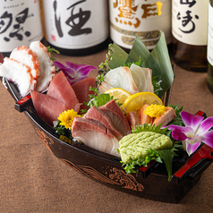 朝〆鮮魚のお刺身5点盛り