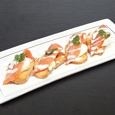 サーモンのブルスケッタ