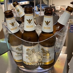 シンハービールで乾杯♪