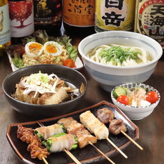 うどんと焼鳥のかまどり 薬院のコース写真