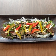 藁焼きかつおのカルパッチョ