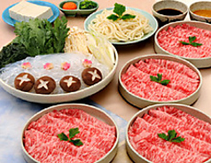 牛しゃぶしゃぶ　　（プラス1000円で特上肉をご用意出来ます）