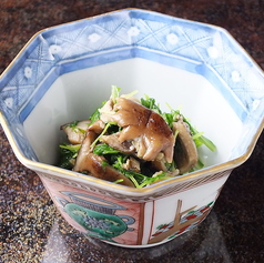 京水菜と天然茸お浸し