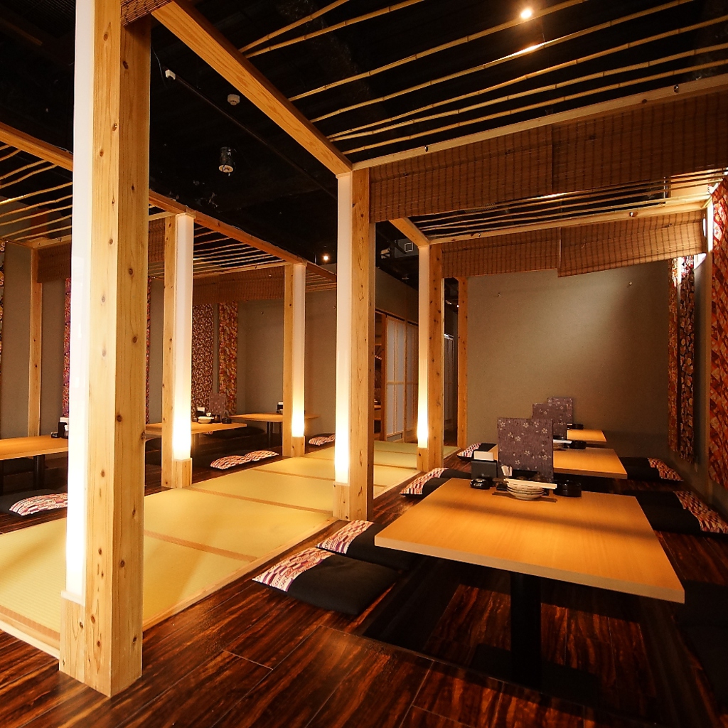 宴会の幹事さんにも◎最大60名様までの掘りごたつ座敷もご用意！