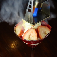 シェフの腕も光るフルーツのコースあります！