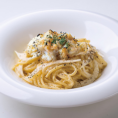 焼きカニボナーラ　あぶり味噌仕立て