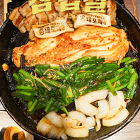 【絶品韓国料理♪】厚切りのサムギョプサル♪