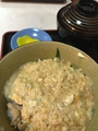 料理メニュー写真 親子丼（赤出し付）　Oyakodon