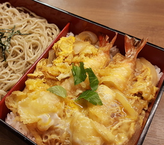 海老の天とじ丼蕎麦セット