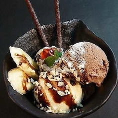 食後のミニパフェ