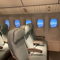 機内風のかわいい待機席♪