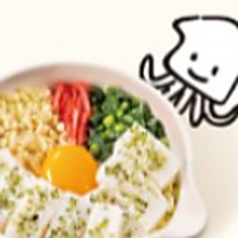 <具材の質も量も上質 上お好み焼き>上イカ玉