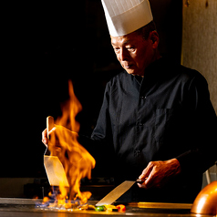 演出鉄板ステーキ&BARココットアルファ京都河原町の雰囲気2