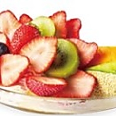 プリンアラモード(バニラアイス添え)