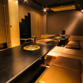 最大18名様までご利用可能な掘りごたつ席です。小・中規模の会社宴会や打ち上げなど各種宴会に最適です。