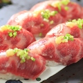 料理メニュー写真&nbsp;黒毛和牛肉寿司(5貫)