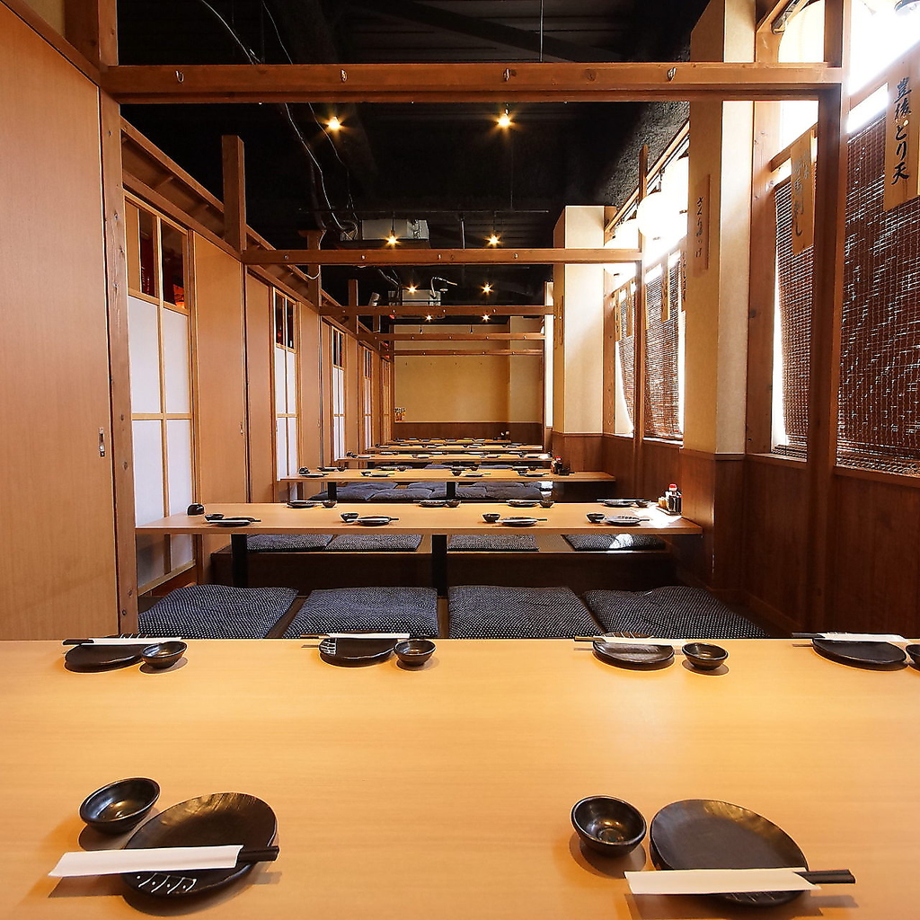 個室も完備！個室は50名様までご案内可能です♪