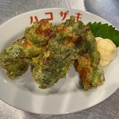 ポテトフライ・軟骨の唐揚げ・ちくわの磯辺揚げ・カマンベールフライ・レバたれかつ