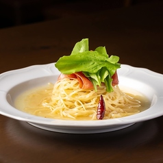 もちもちの自家製生パスタの写真