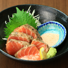 サーモンの藁焼き
