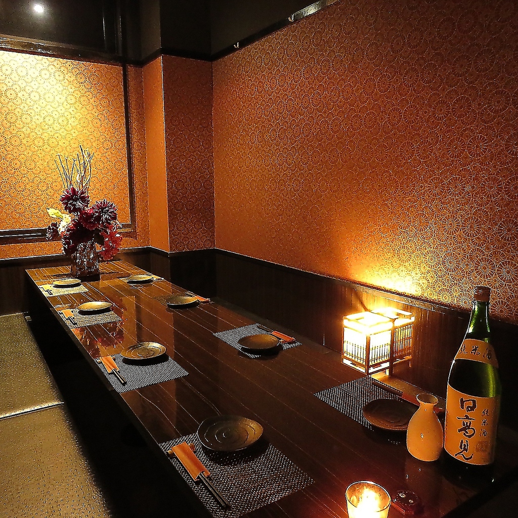全席完全個室の為、様々なシーンにおすすめです◎大切な方とのデートや接待などでもご利用ください！