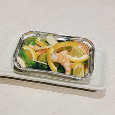 海老とにんにくのレモン焼き