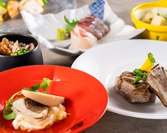 油屋熊八会席の写真