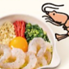 <具材の質も量も上質 上お好み焼き>上エビ玉