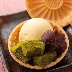 最中わらび餅あんアイス