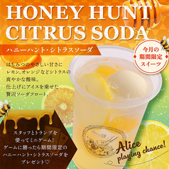 *限定スイーツ*ハニーハント・シトラスソーダ