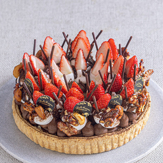 いちごと生チョコレートのタルト