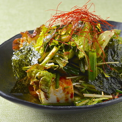 豆腐と韓国海苔のチョレギサラダ
