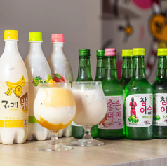焼肉にぴったりの韓国酒取り揃えております♪