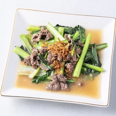 牛肉と青い野菜炒め.