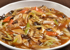 芝麻八宝菜(ヂーマーハッポウサイ)定食~濃厚胡麻風味~