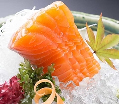 サーモン刺身