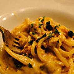 国産ウニ100%の濃厚ウニスパゲッティの写真