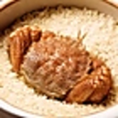 活毛蟹姿炊き込みご飯