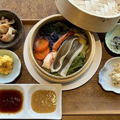 穴子と泉州野菜のせいろ蒸し定食