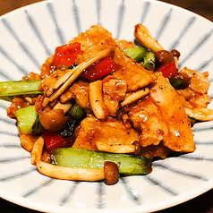 豚バラの黒コショウ炒め