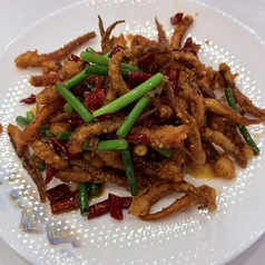イカゲソ香味炒め