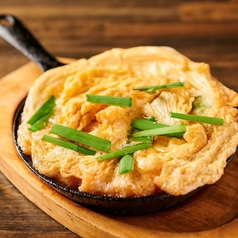 アツアツ鉄板!ふっくらニラ玉