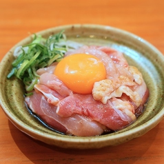 薩摩大摩桜鳥刺しユッケ