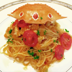 ワタリ蟹のトマトパスタ