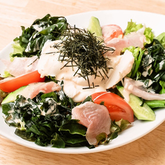 海鮮豆腐胡麻サラダ