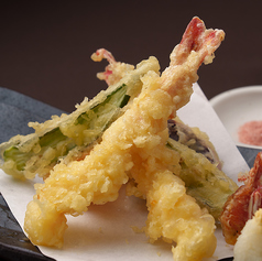 車海老と島野菜の天ぷら 