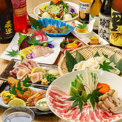 完全個室居酒屋 黒豚しゃぶしゃぶと生本まぐろ 炭炉庵(すみろあん) 天文館店のコース写真