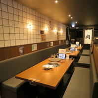 快適な空間で大人数もゆったり楽しめる◎