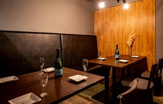 落ち着いた雰囲気の個室でゆっくりと。